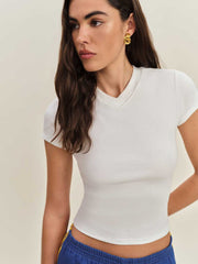 Reformation Lindie Tee - White
