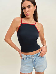 Reformation Arnie Tank - Midnight With Red