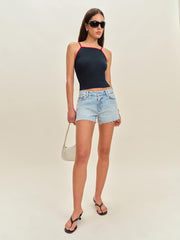 Reformation Arnie Tank - Midnight With Red