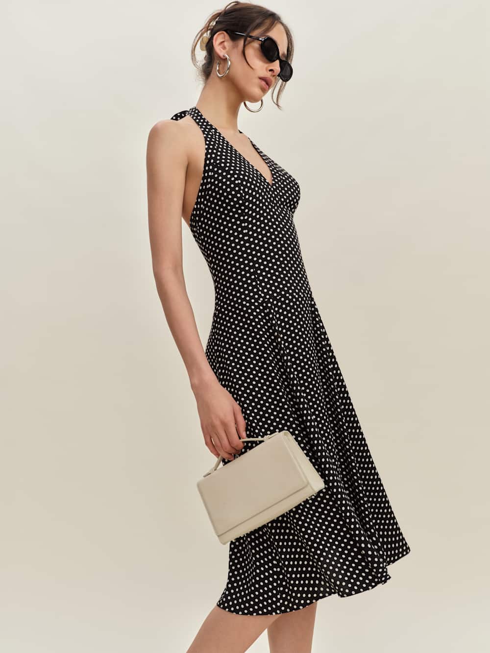 Reformation Sofia Dress - Caviar Dot