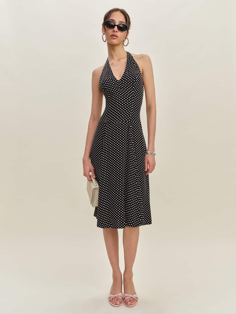 Reformation Sofia Dress - Caviar Dot