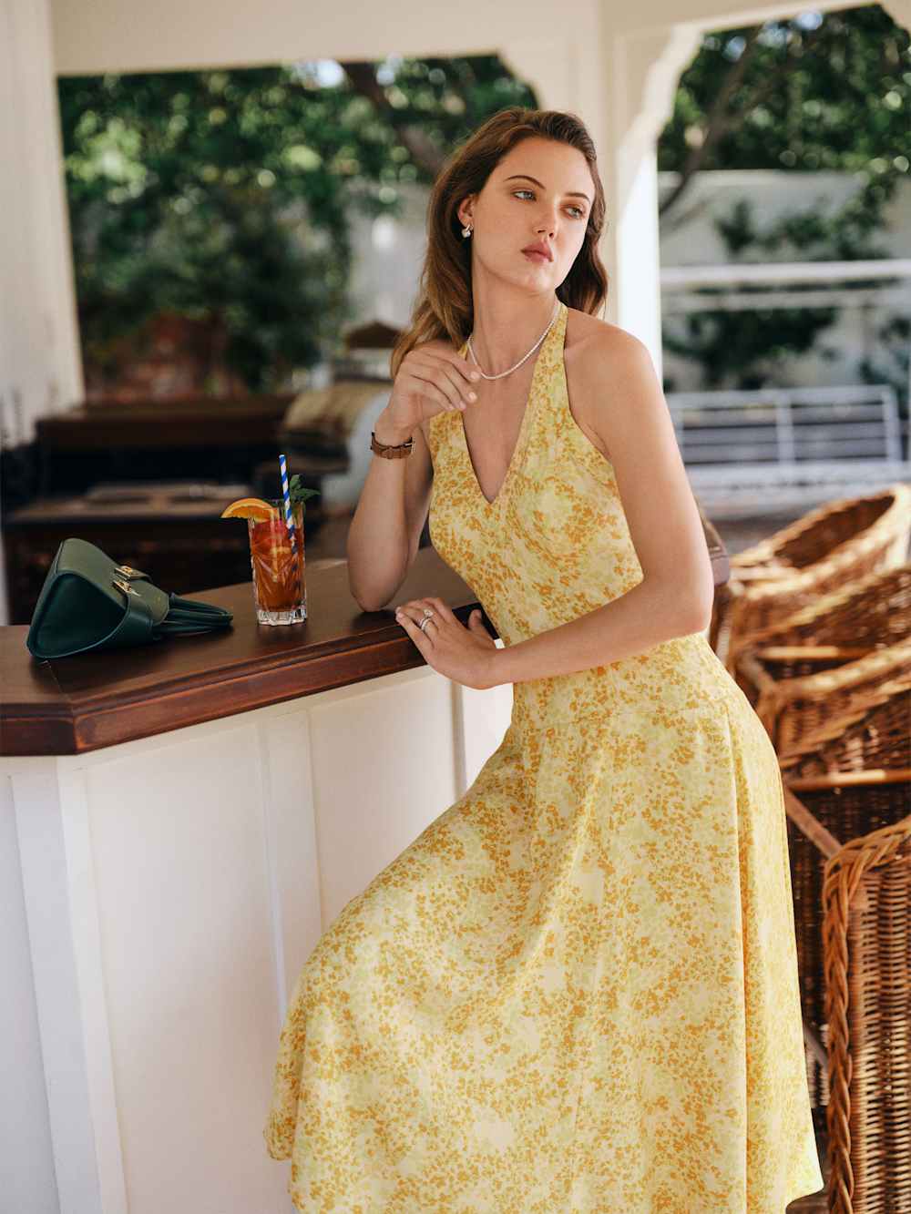 Reformation Sofia Dress - Golden Meadow