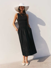Reformation Idelle Dress - Black