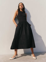 Reformation Idelle Dress - Black