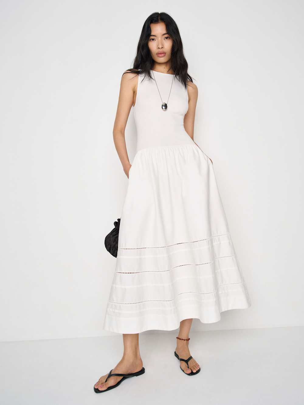 Reformation Idelle Dress - White