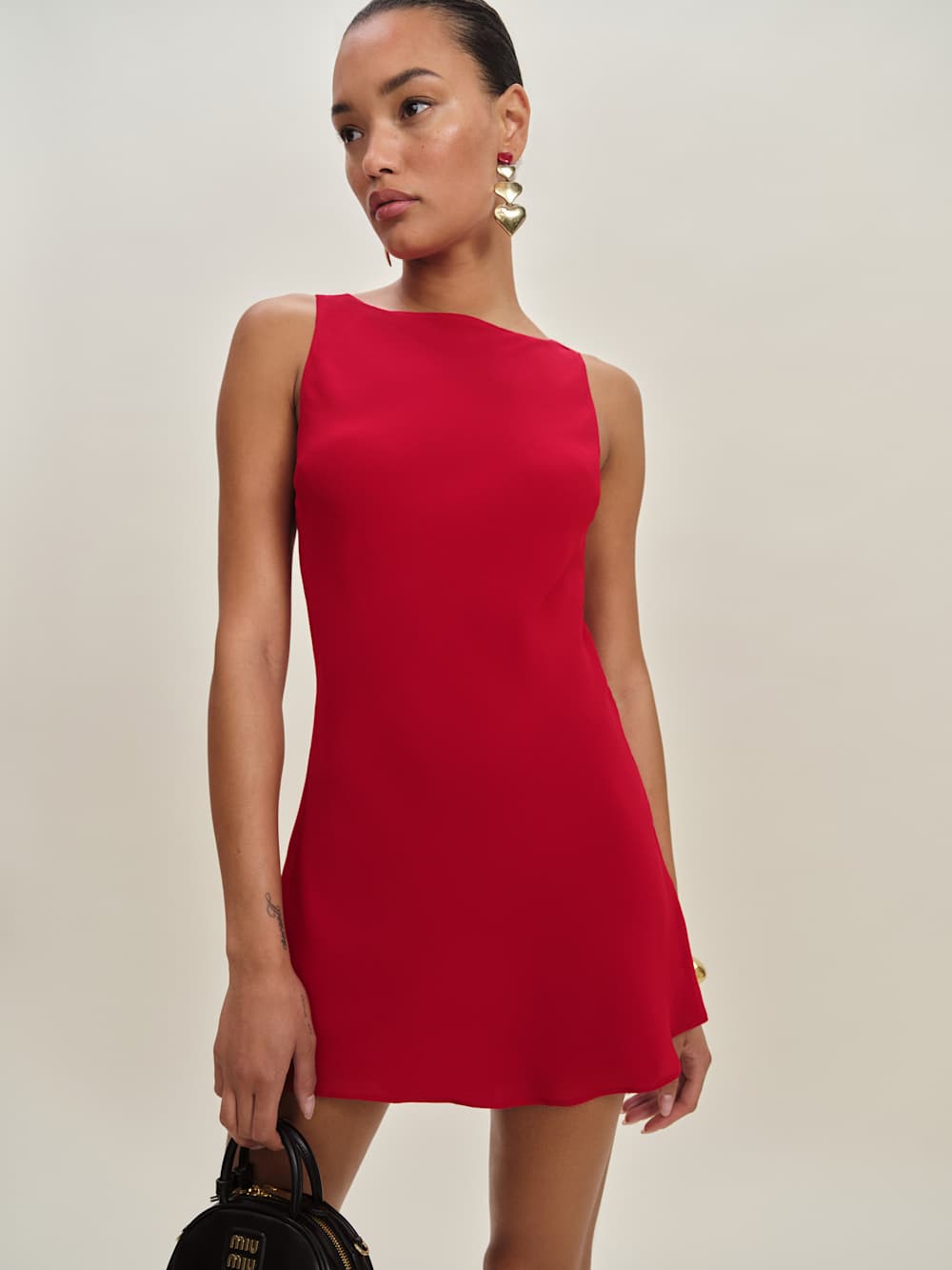 Reformation Dale Dress - Lipstick