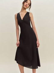 Reformation Lila Sleep Dress - Black