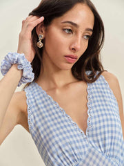 Reformation Lila Sleep Dress - Crystal Check