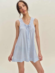 Reformation Holly Sleep Dress - Crystal Check