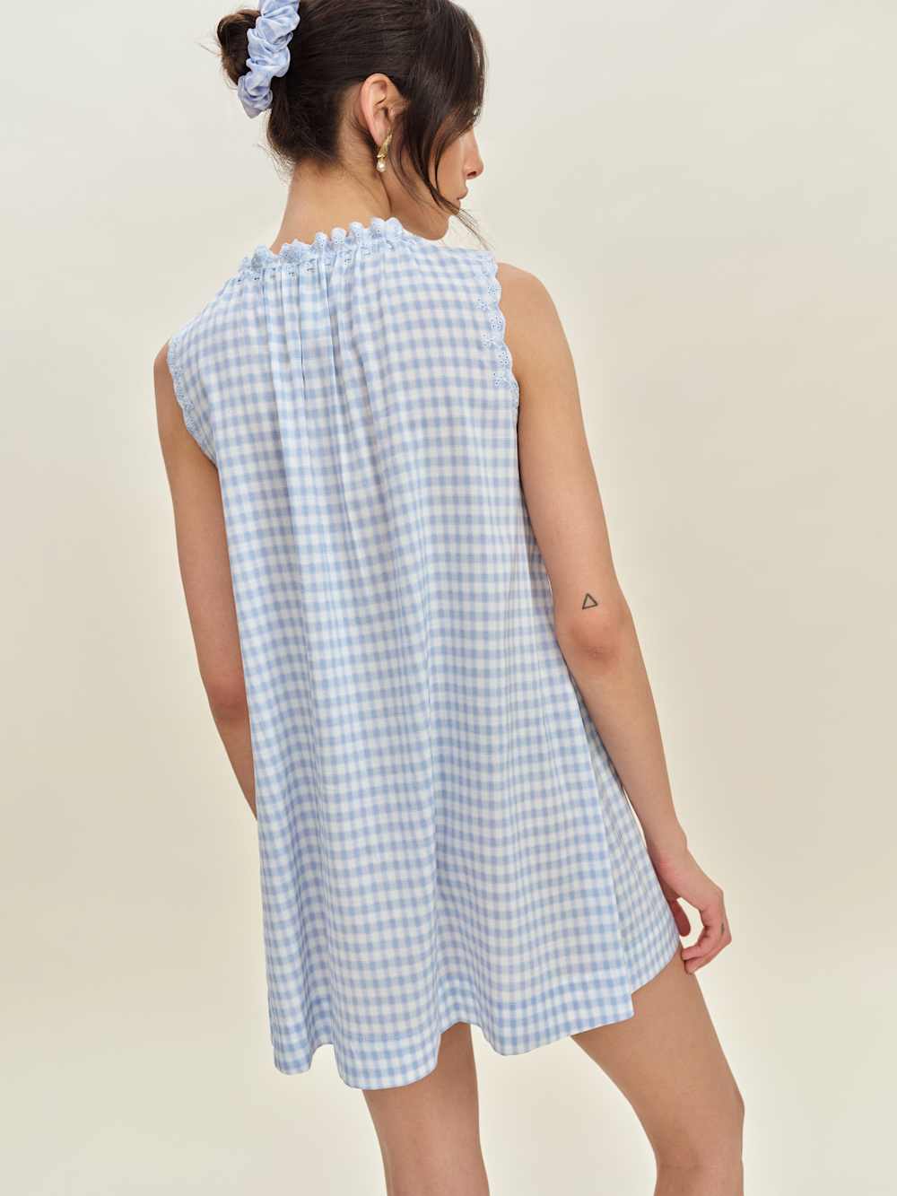 Reformation Holly Sleep Dress - Crystal Check