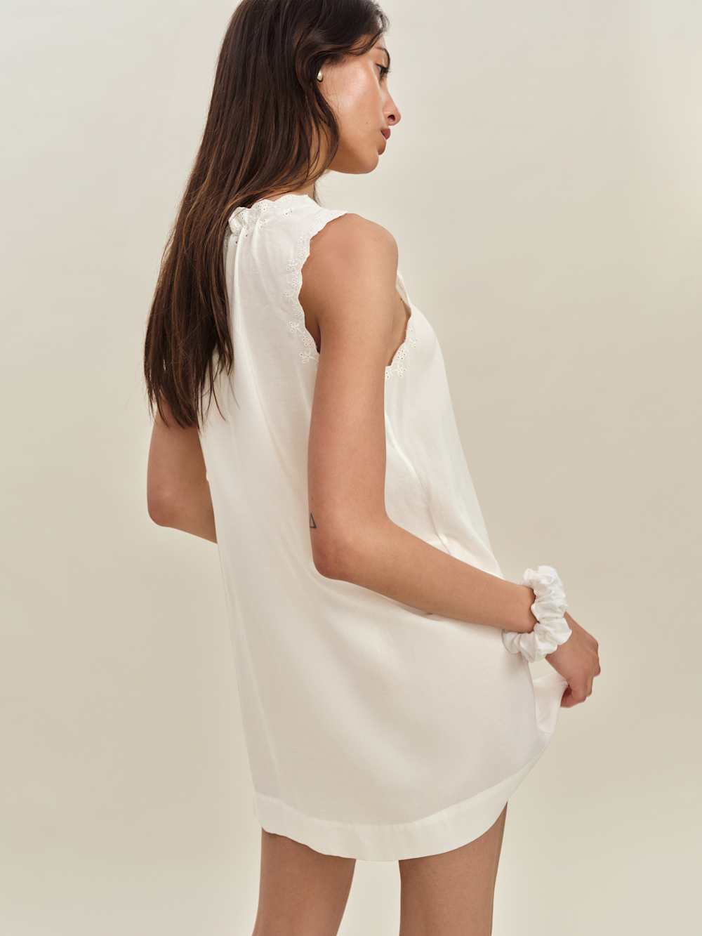 Reformation Holly Sleep Dress - Ivory