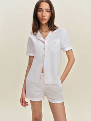 Reformation Blair Pajama Set - White