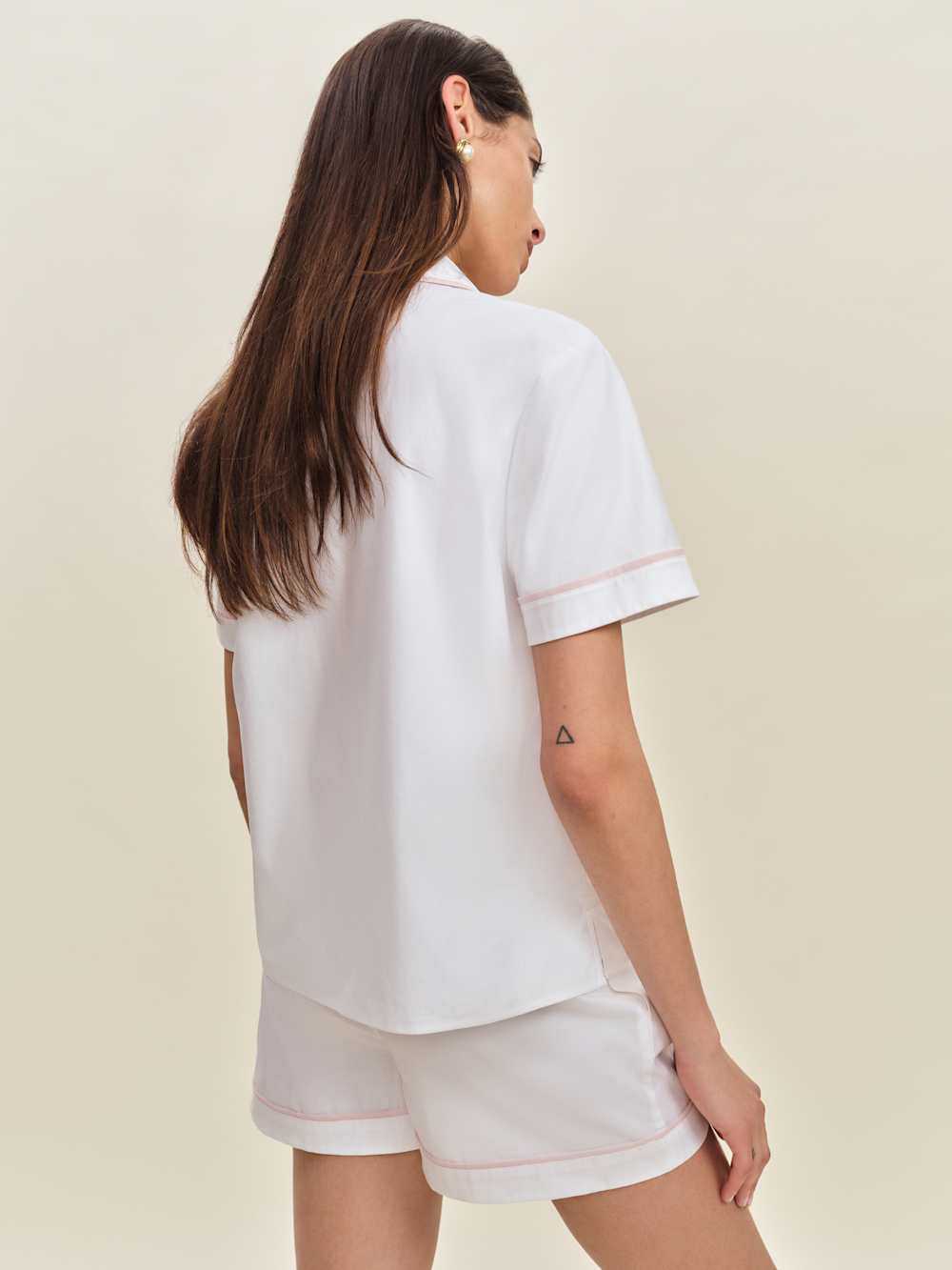 Reformation Blair Pajama Set - White