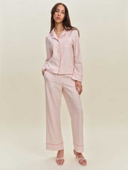Reformation Coco Pajama Set - Hummingbird Stripe