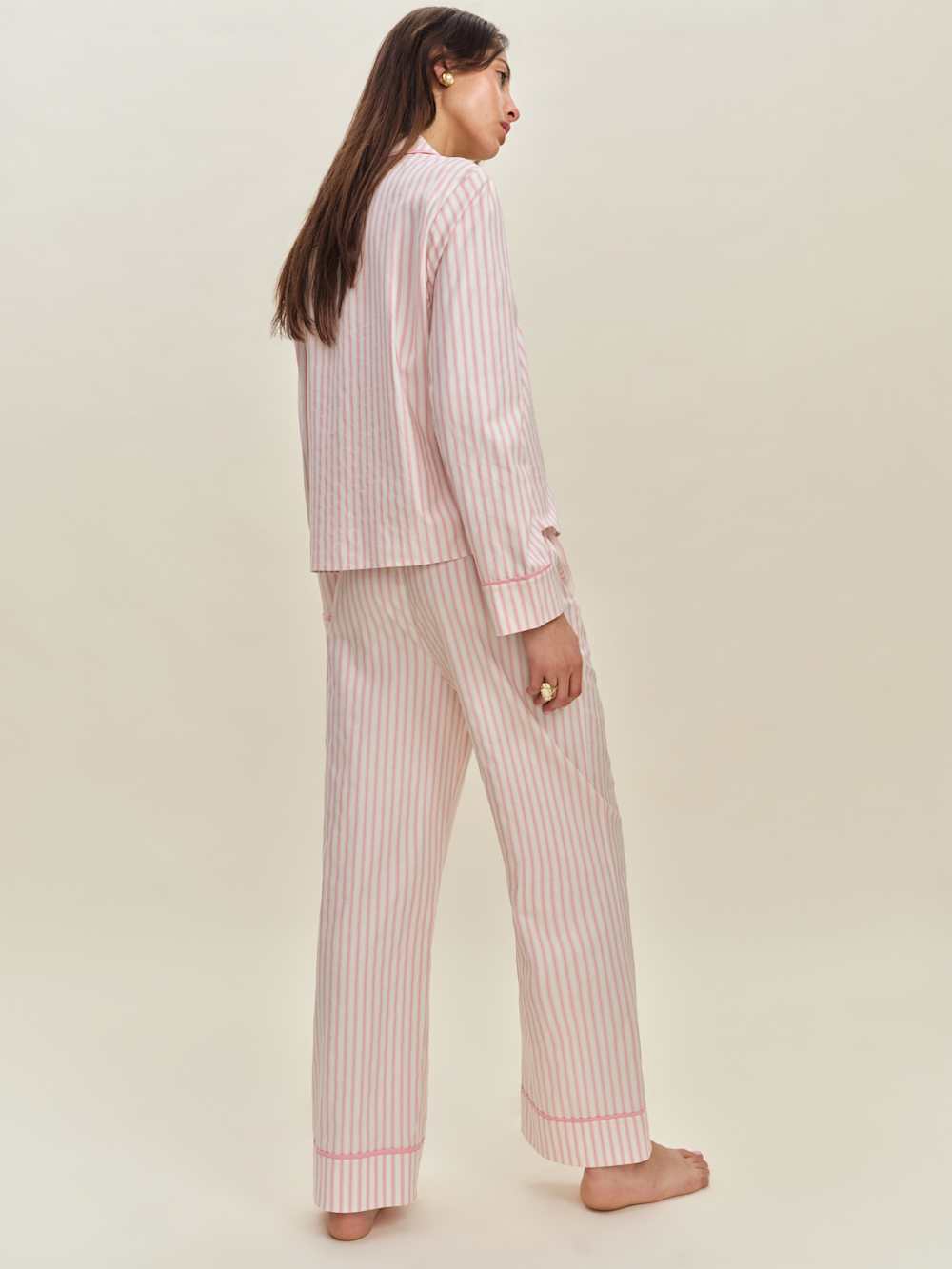 Reformation Coco Pajama Set - Hummingbird Stripe
