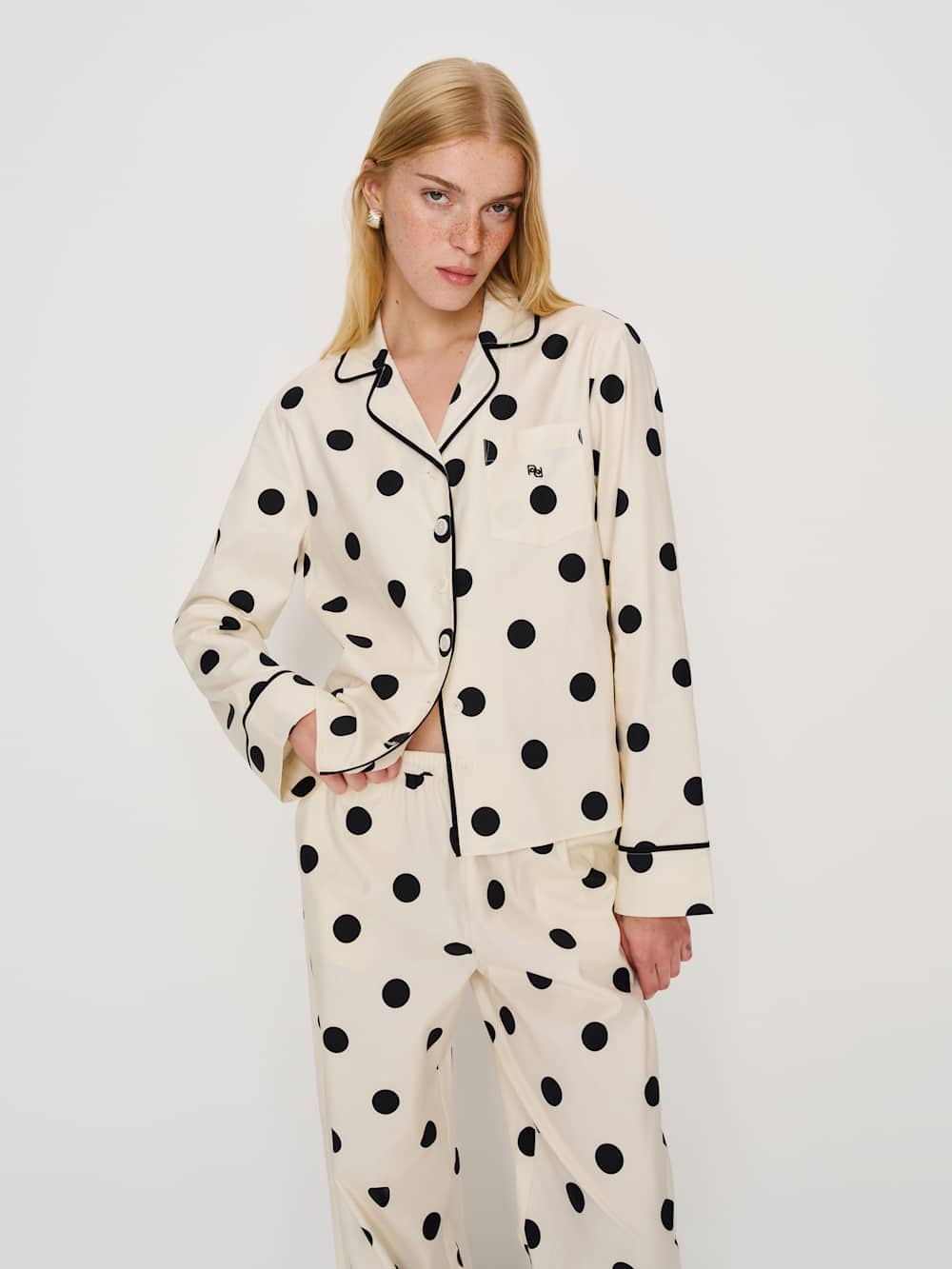 Reformation Coco Pajama Set - Pluto Dot