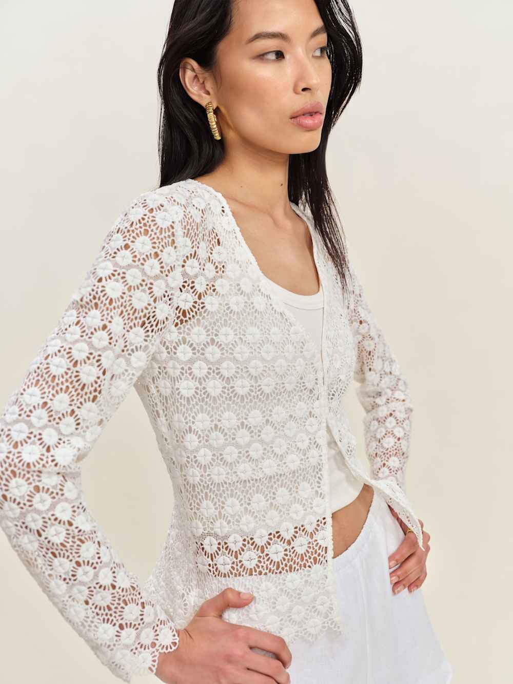 Reformation Simona Top - White