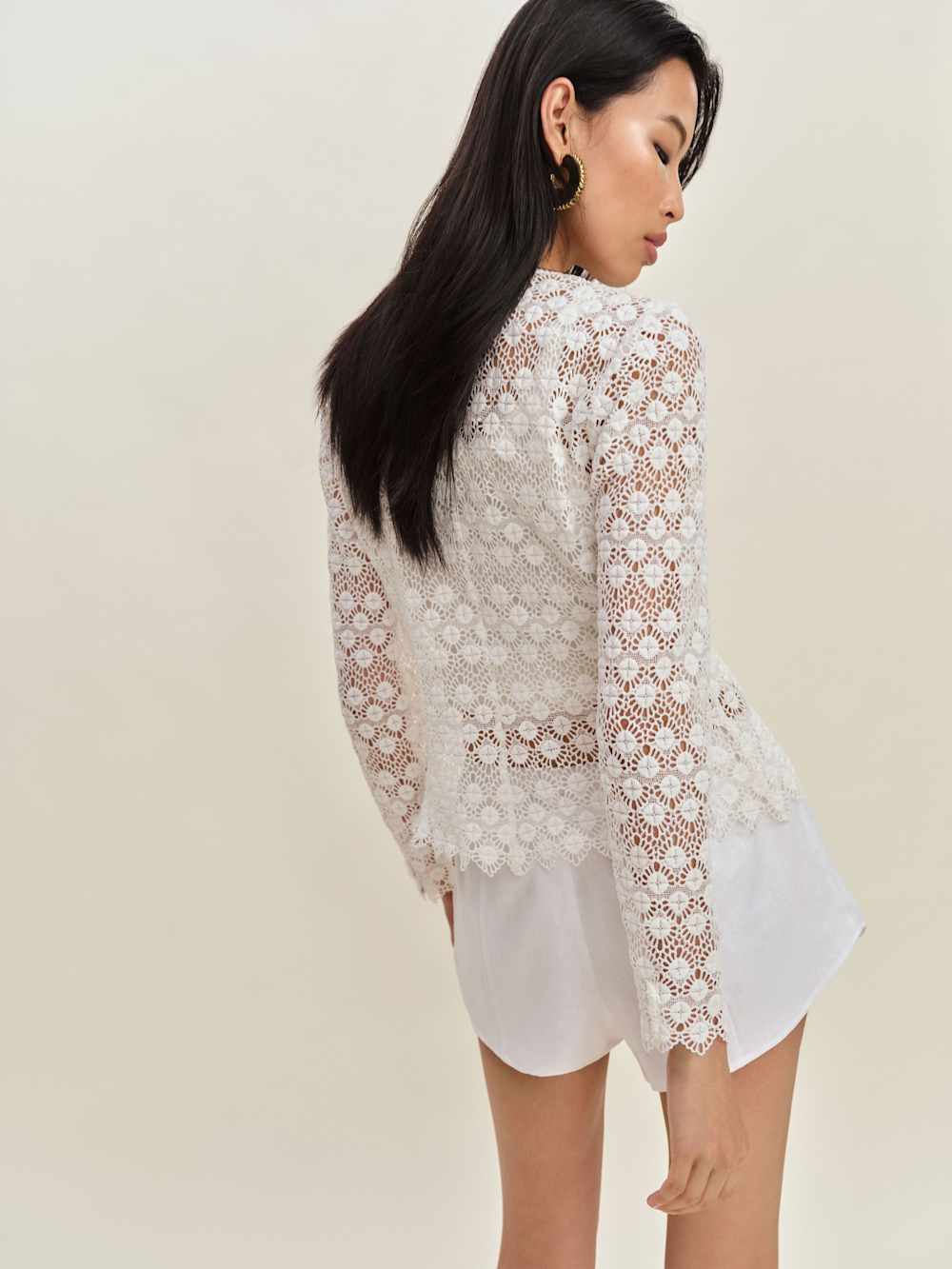 Reformation Simona Top - White