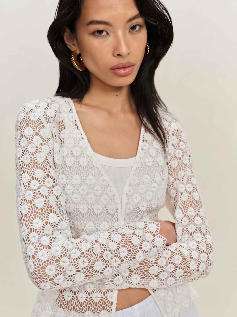 Reformation Simona Top - White