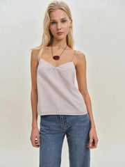 Reformation Emina Top - Sand Stripe