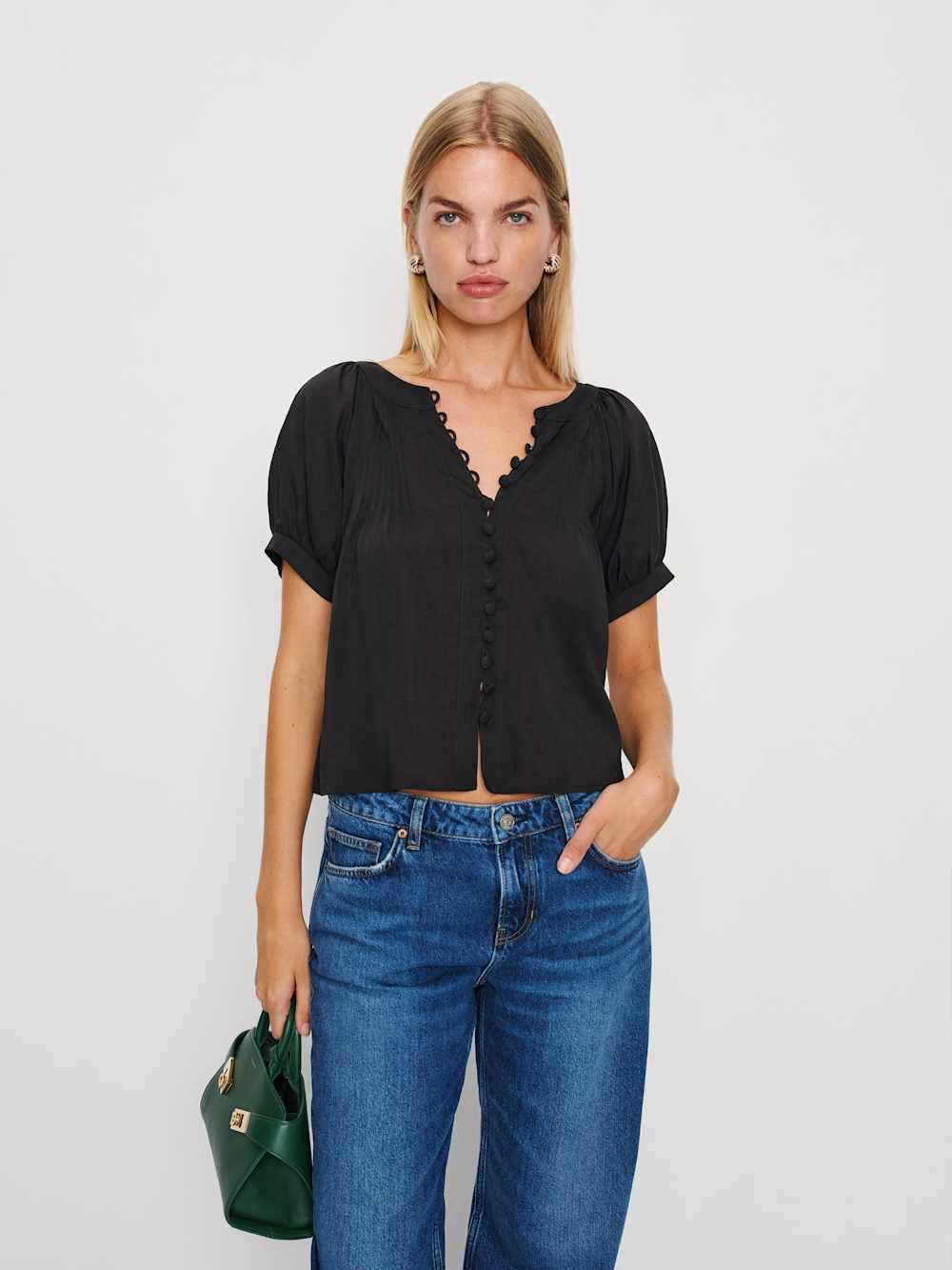 Reformation Calia Top - Black