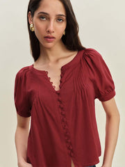 Reformation Calia Top - Rubies