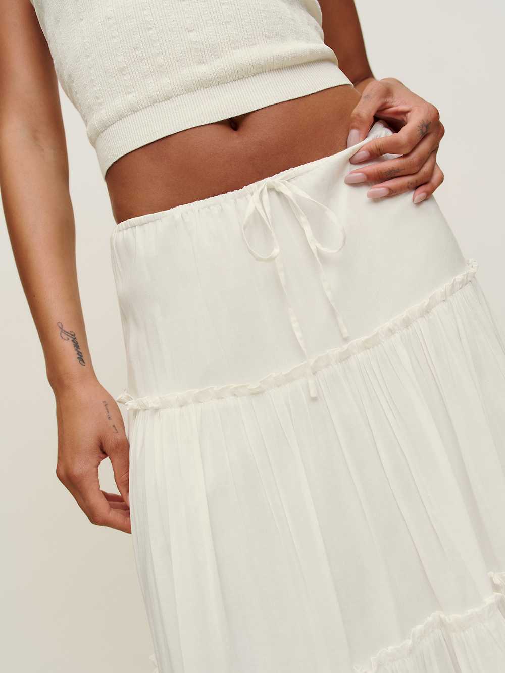 Reformation Laney Skirt - Ivory
