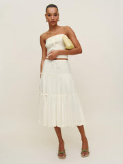 Reformation Laney Skirt - Ivory