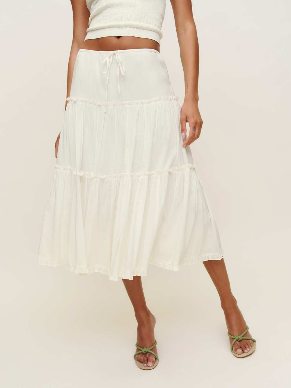 Reformation Laney Skirt - Ivory