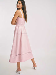 Reformation Petites Everett Linen Dress - Cherry Blossom