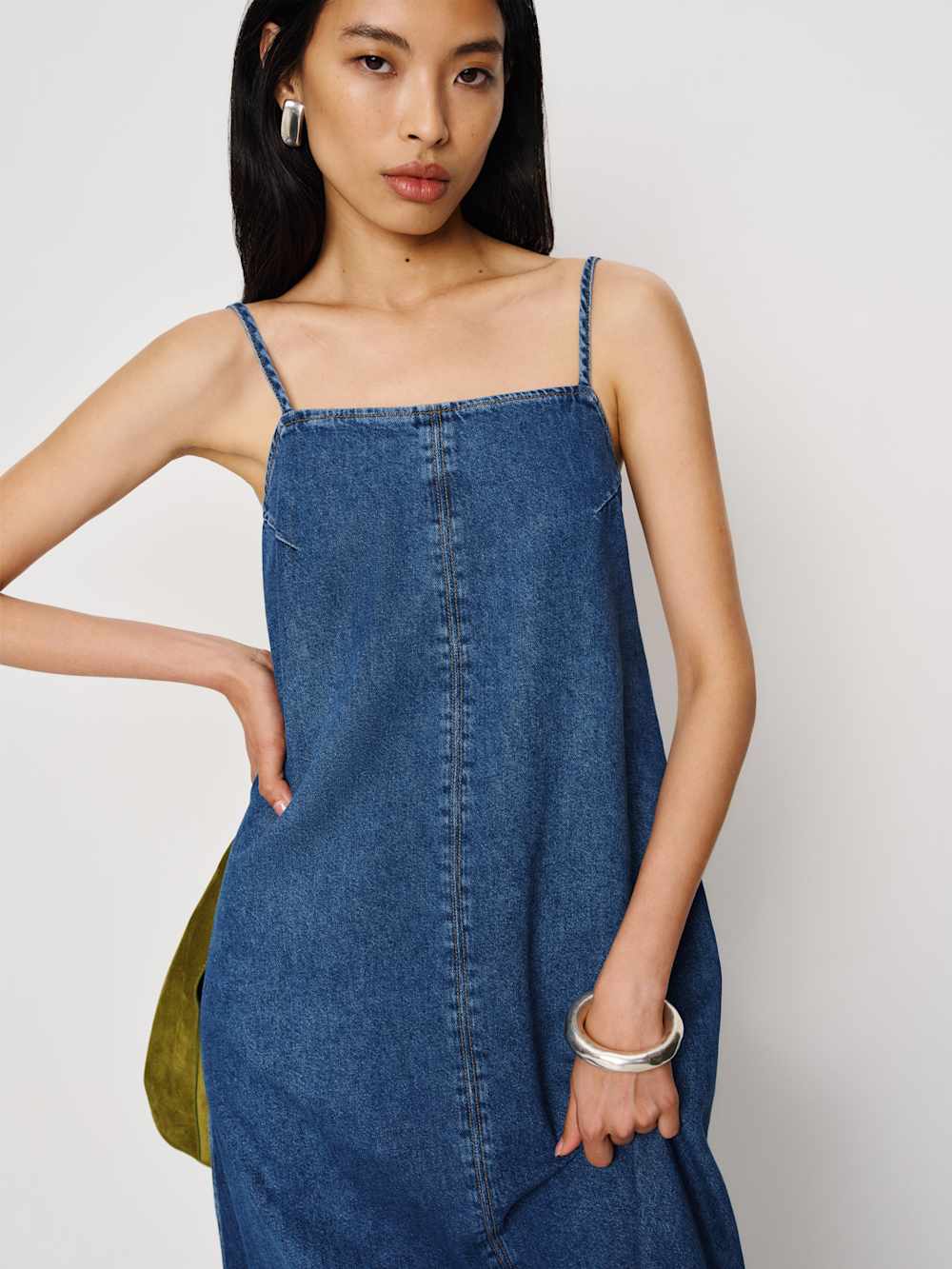 Reformation Sofi Denim Maxi Dress - Monterey