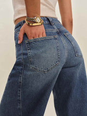 Reformation Tyler Mid Rise Barrel Jeans - Mountain