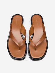 Reformation Eden Platform Thong - Pecan Black