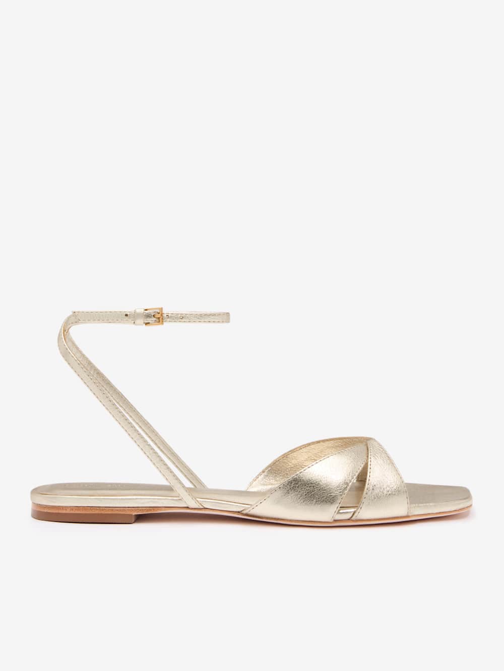 Reformation Marigold Flat Sandal - Gold