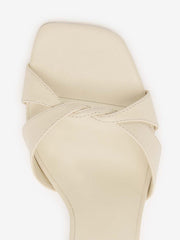 Reformation Margo Wedge Sandal - Almond Leather