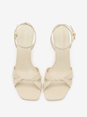 Reformation Margo Wedge Sandal - Almond Leather