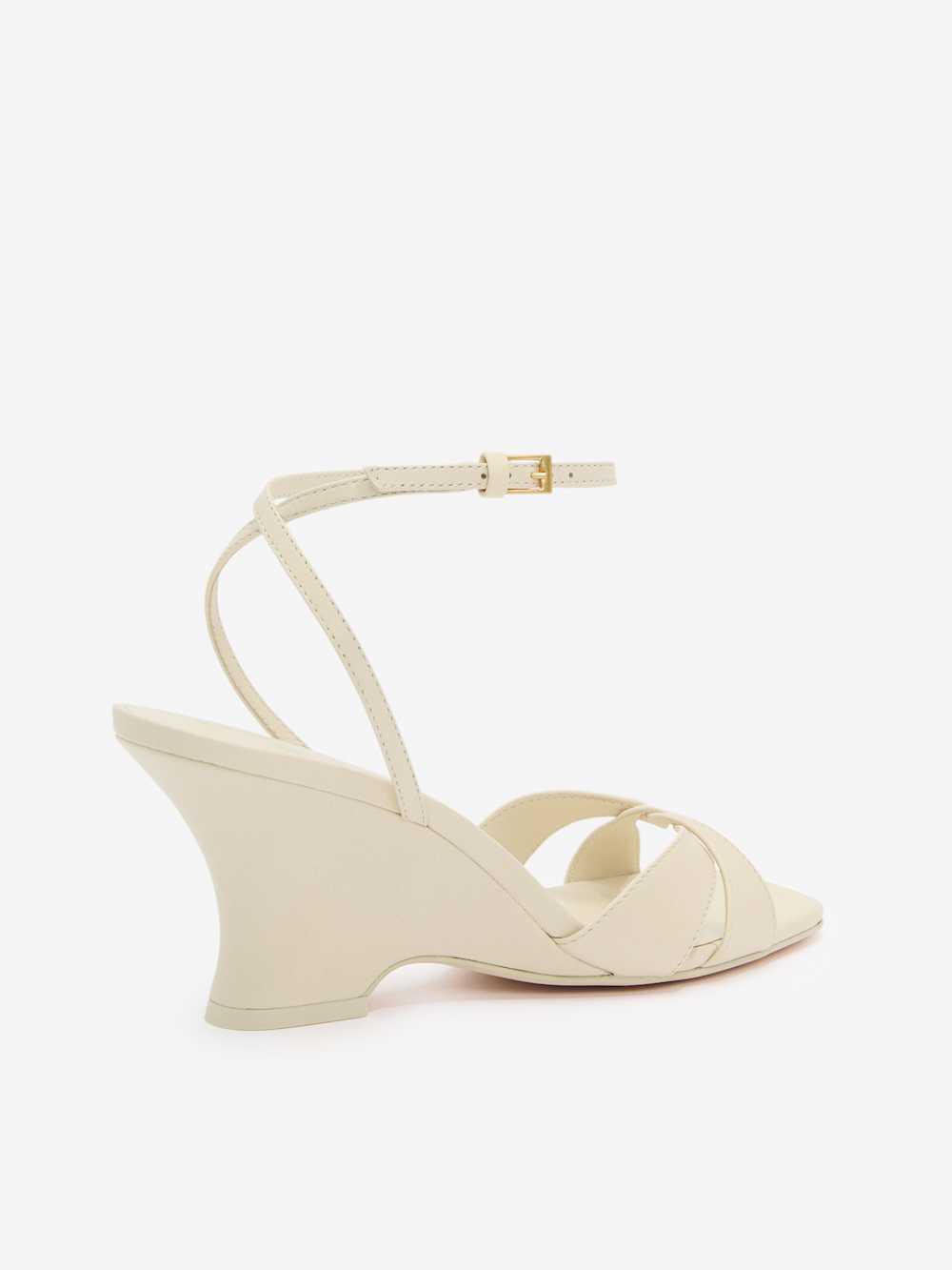 Reformation Margo Wedge Sandal - Almond Leather