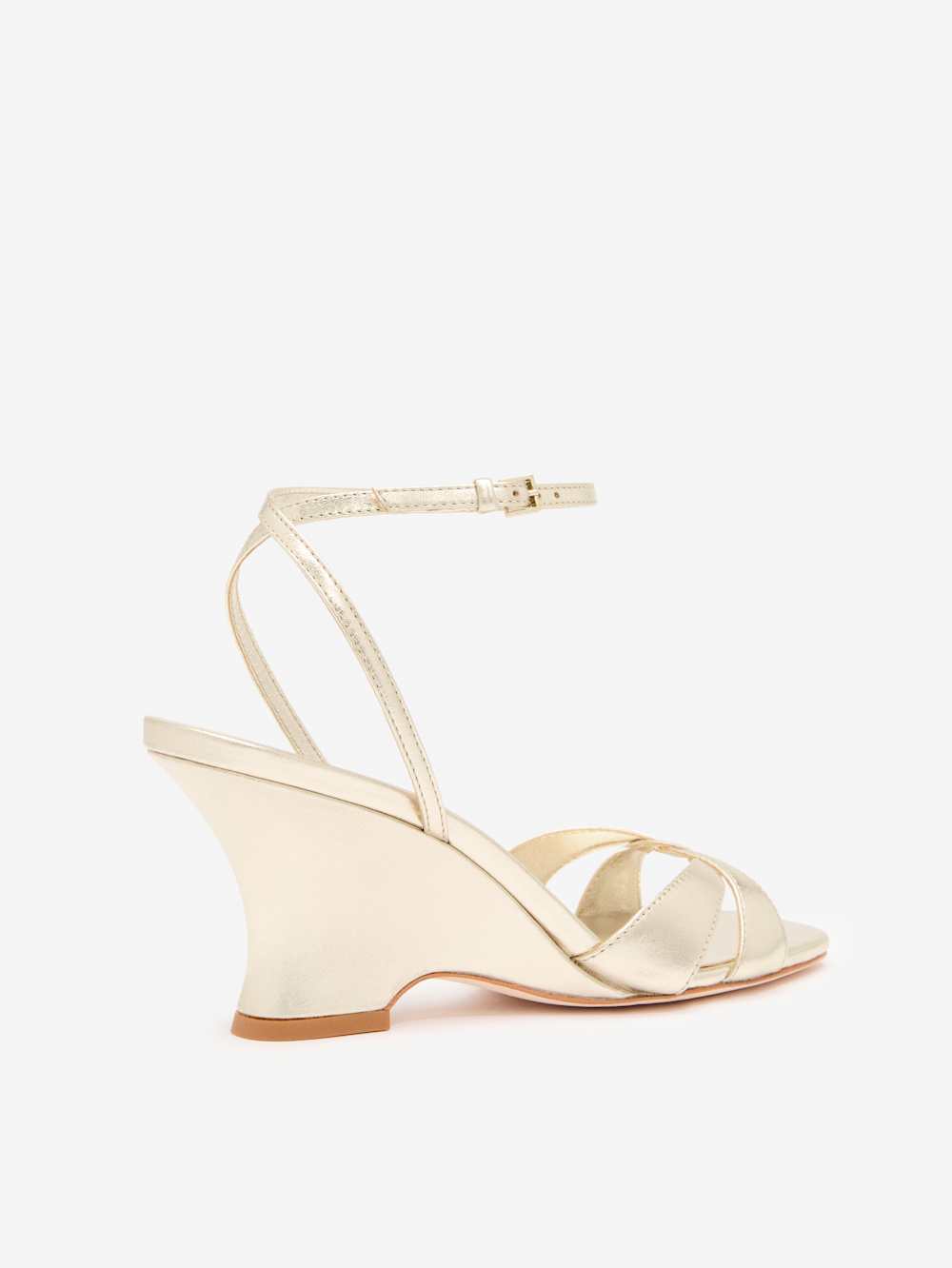 Reformation Margo Wedge Sandal - Gold