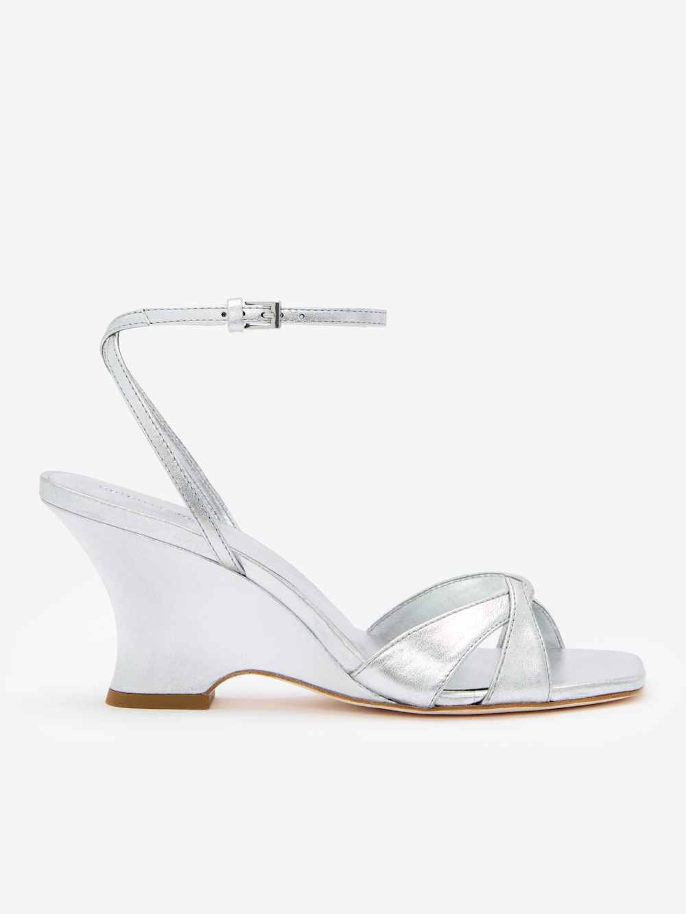 Reformation Margo Wedge Sandal - Silver