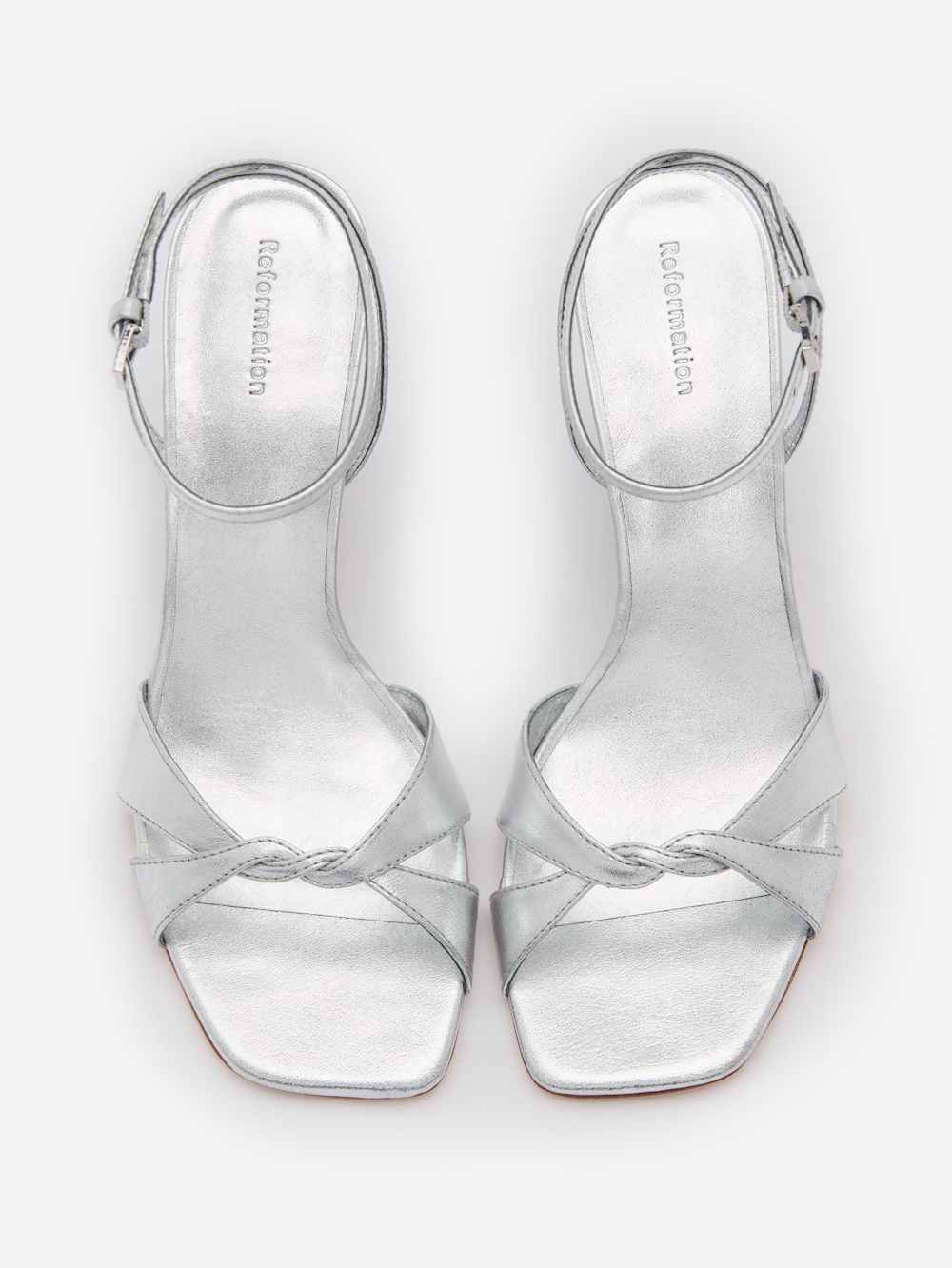 Reformation Margo Wedge Sandal - Silver
