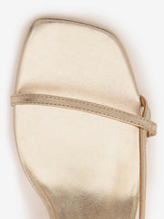 Reformation Serenity Block Heeled Sandal - Gold