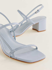 Reformation Serenity Block Heeled Sandal - Mist Leather