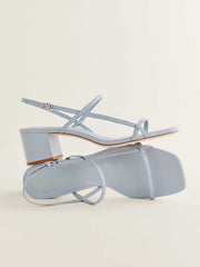 Reformation Serenity Block Heeled Sandal - Mist Leather
