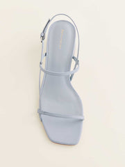 Reformation Serenity Block Heeled Sandal - Mist Leather