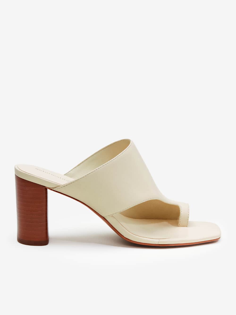 Reformation Gibson Heeled Sandal - Almond Leather
