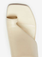 Reformation Gibson Heeled Sandal - Almond Leather
