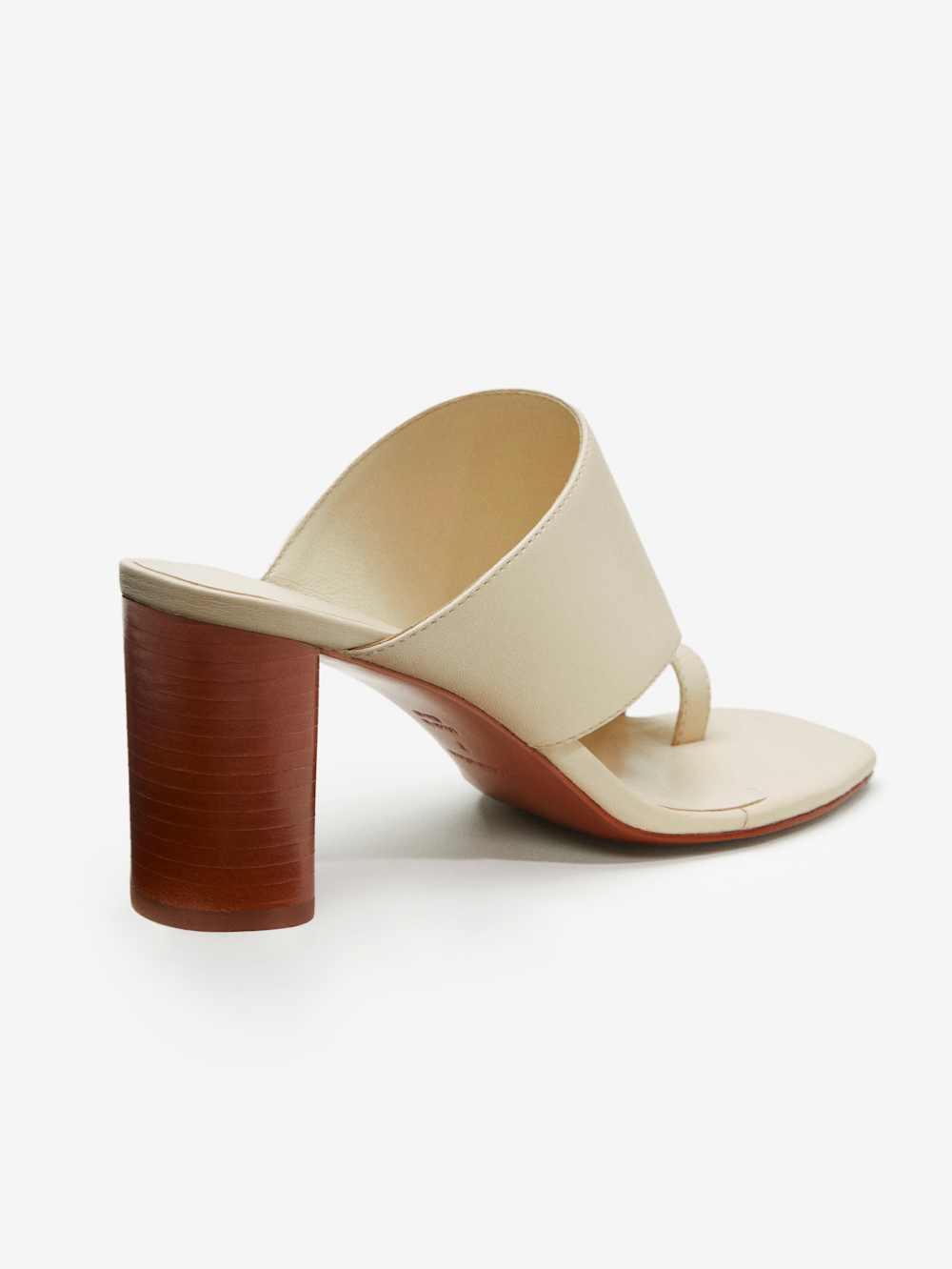 Reformation Gibson Heeled Sandal - Almond Leather