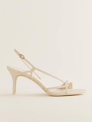 Reformation Nino Slingback Heeled Sandal - Almond Leather
