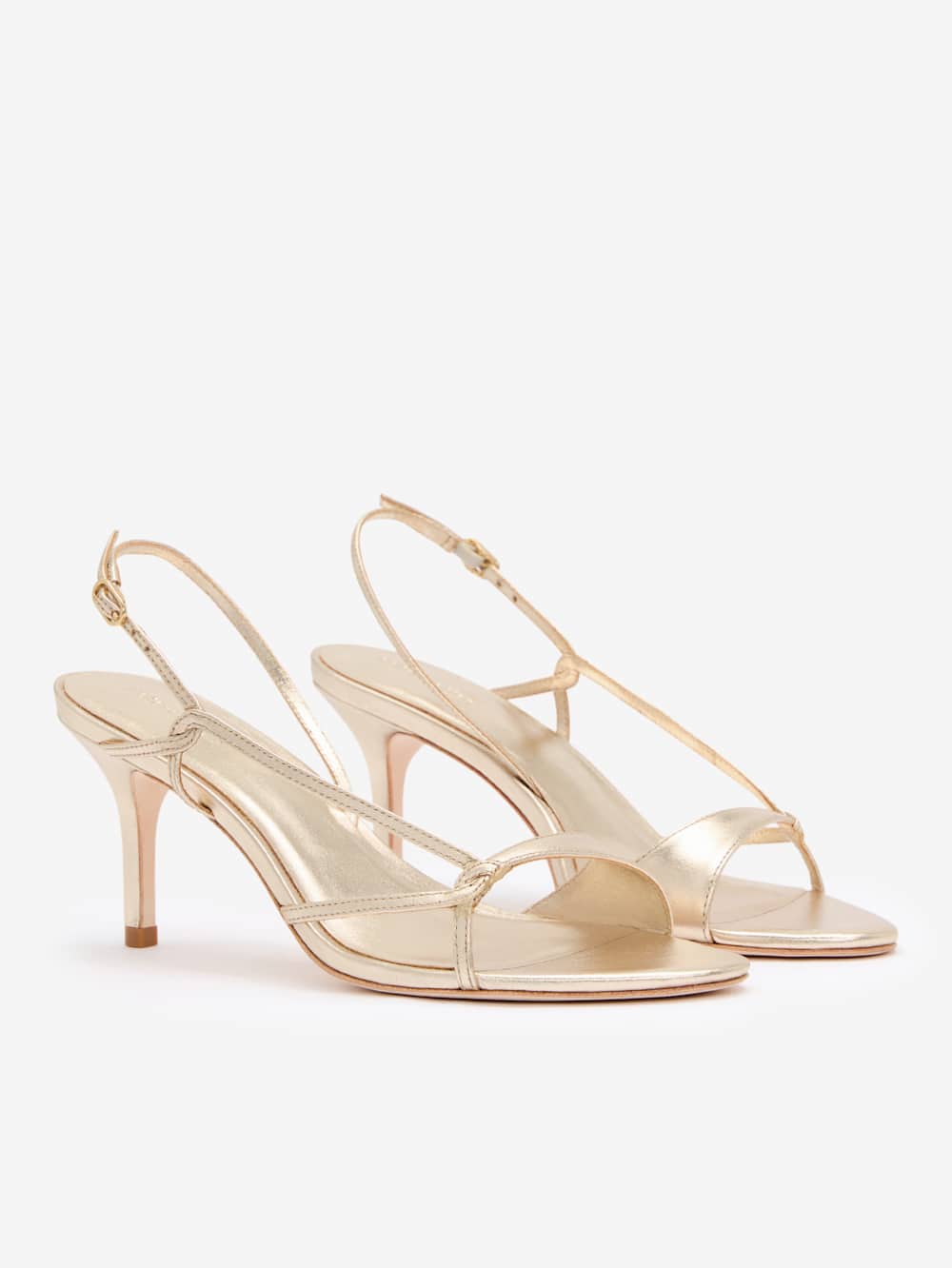 Reformation Nino Slingback Heeled Sandal - Gold