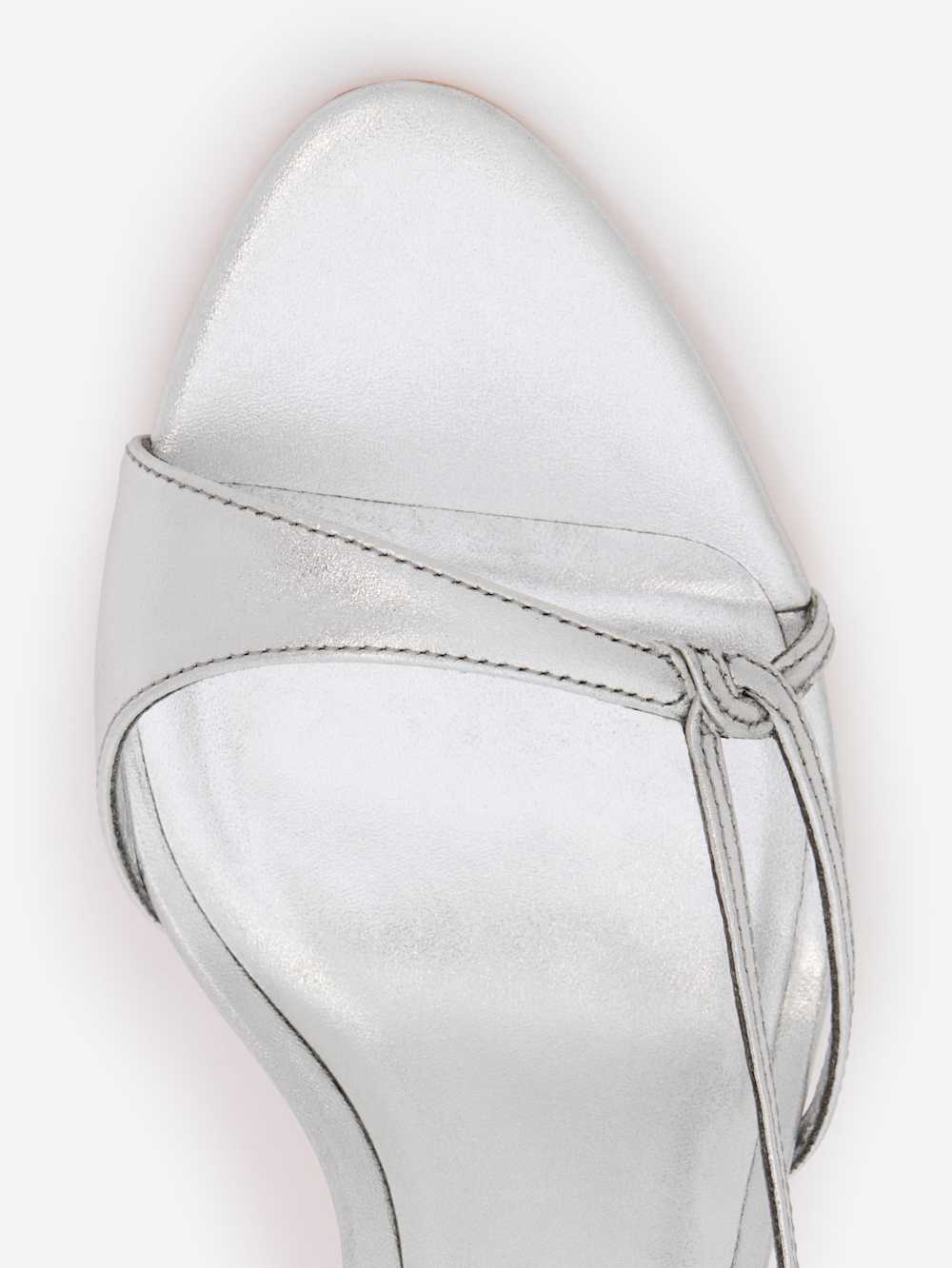 Reformation Nino Slingback Heeled Sandal - Silver